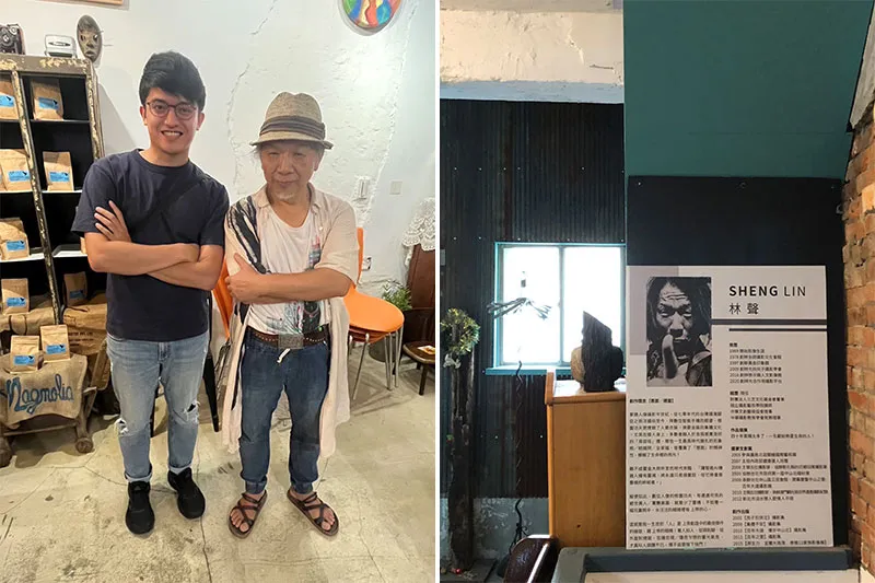 拜訪林聲人文照相館並開心合照。